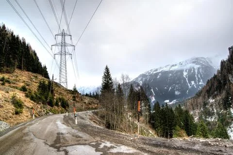 Austria mountains gerlos cold Stock Photos
