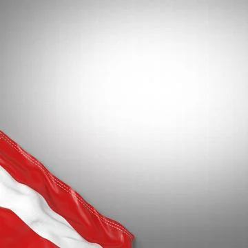 Austria - national flag and gradient background - square format - 3D illust.. Illustrazione stock