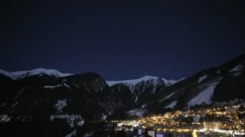 Austria Night Time Lapse Stock Footage 11115739