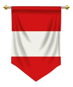 Austria Pennant Stock Illustration