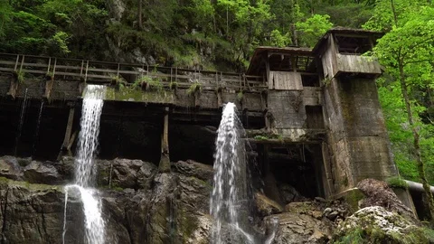 Austria salzburger old logging Stock Footage 92287980