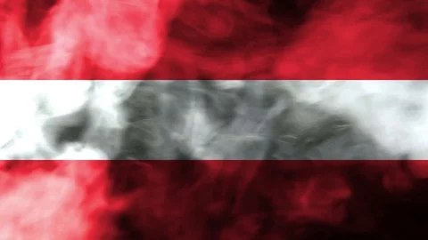 Austria smoke waving flag 動画素材 98281703