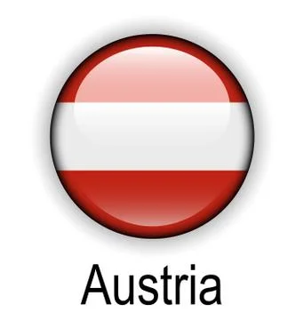 Austria state flag Stock Illustration