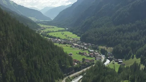 Austria, Steeg, Lech valley 스톡 동영상 197114046