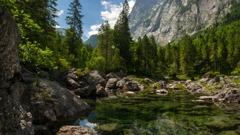 Austria Timelapse Mountain Lake Stock Footage 153292656