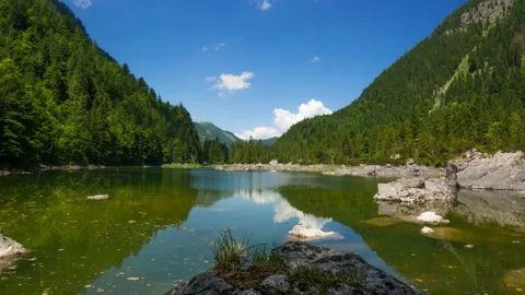 Austria Timelapse Mountain Lake Stock Footage 153292660