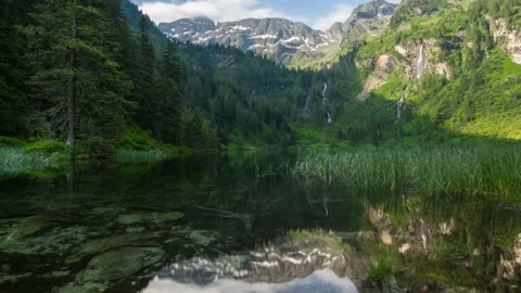 Austria Timelapse Mountain Lake Stock Footage 153292678