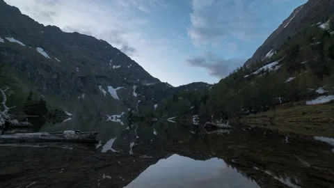 Austria Timelapse Mountain Lake Stock Footage 153294585