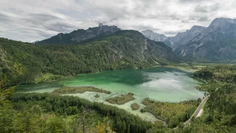 Austria Timelapse Mountain Lake Stock Footage 153295351