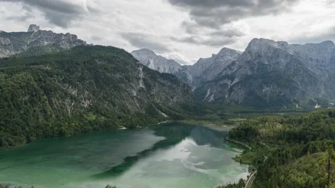 Austria Timelapse Mountain Lake Stock Footage 153295364