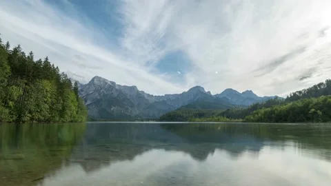 Austria Timelapse Mountain Lake Stock Footage 153295515