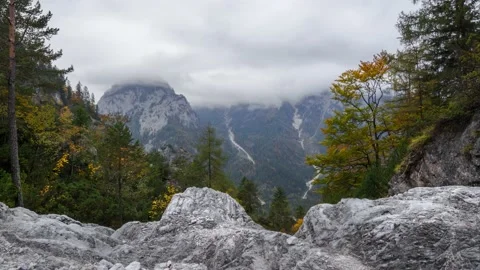 Austria Timelapse Mountain Landscape Stock Footage 153293466