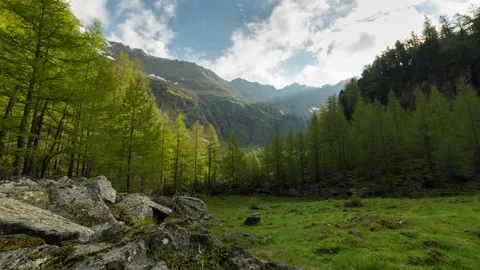 Austria Timelapse Mountain Landscape Stock Footage 153294606
