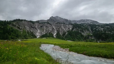 Austria Timelapse Mountain Landscape Stock Footage 153295084