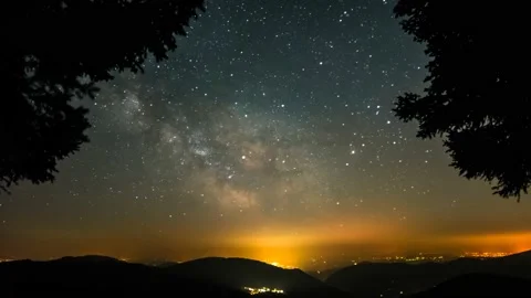 Austria Timelapse Mountain Night Stock Footage 153291774