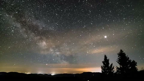 Austria Timelapse Mountain Night Stock Footage 153294095