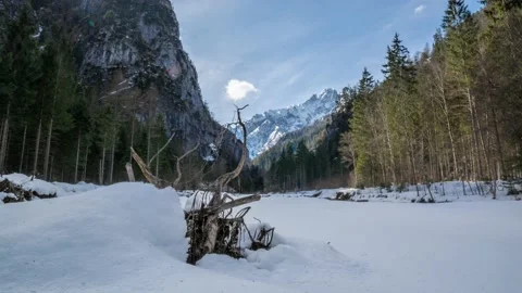 Austria Timelapse Mountain Valley Stock Footage 153291147