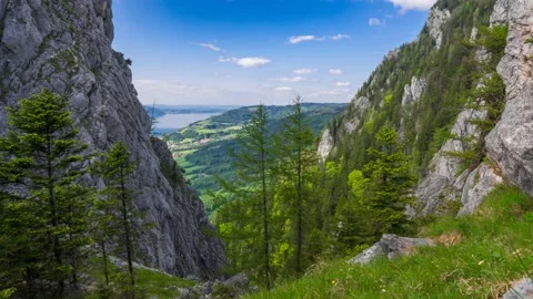 Austria Timelapse Mountain Valley Stock Footage 153292290