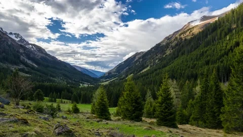 Austria Timelapse Mountain Valley Stock Footage 153292291