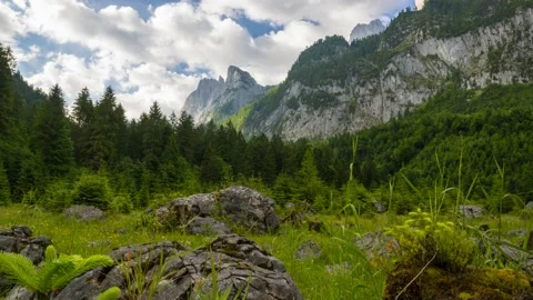 Austria Timelapse Mountain Valley Stock Footage 153292608