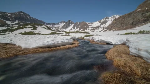 Austria Timelapse Moutain River Stock Footage 153294171