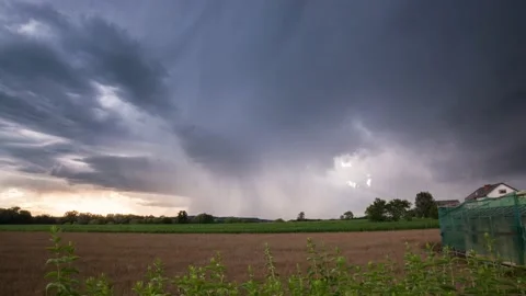 Austria Timelapse Storm Stock Footage 153290829