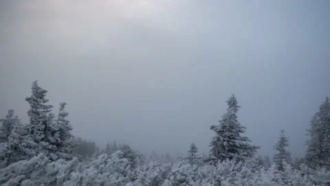 Austria Timelapse Winter Mountain Landscape Stock Footage 153291052