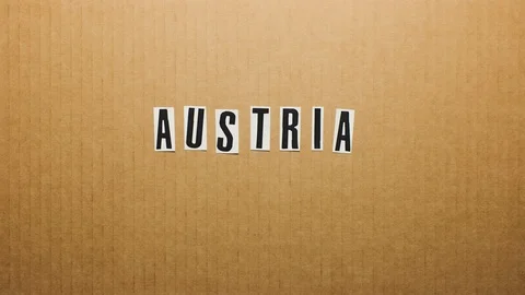 Austria title stopmotion opener Stock Footage 102450162