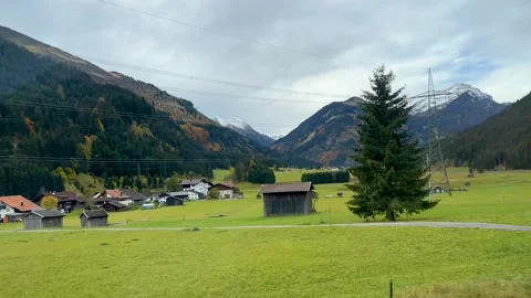 Austria Train View Stock Footage 314209241