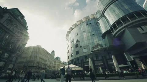 Austria Vienna Stephansplatz Square Stockbeeldmateriaal 39295643