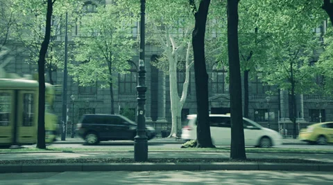 Austria Vienna Street Spring Stockbeeldmateriaal 39296019