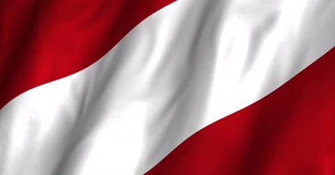 Austria Waving Flag-4K Stock Footage 47265747