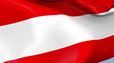 Austria Waving Flag Background Loop Stock Footage 64239476