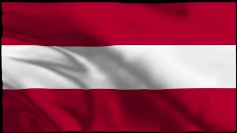 Austria Wavy Flag Animation Stock Footage 304795016
