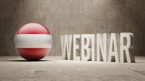 Austria. Webinar Concept. Illustrazione stock