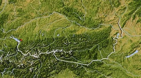 Austria, zooming into large view Stock Footage 11135934