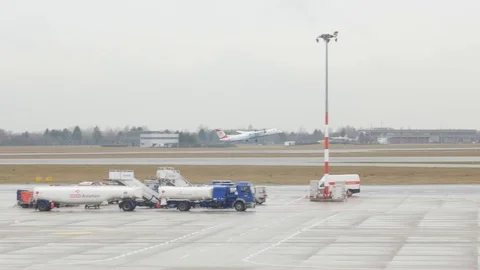 Austrian Airlines AG is a subsidiary of the Lufthansa Group. The airline is Stock Footage 124870343