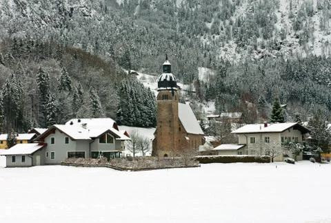 Austrian Alpine Scene Stock Photos