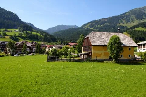 Austrian Alps. Alpine landscape in Upper Austria. 写真素材