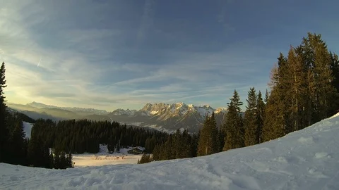 Austrian Alps mountain time lapse Video stock 92089750