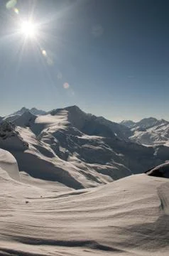 Austrian alps skyline Stock Photos