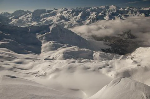 Austrian alps skyline Stock Photos