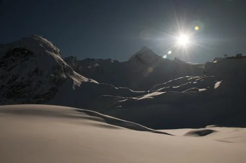 Austrian alps skyline Foto stock