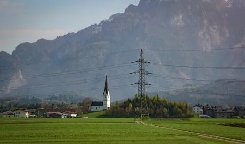 Austrian alps in the spring Stock Photos