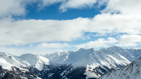 Austrian alps time lapse Stock Footage 64967523