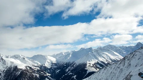 Austrian alps time lapse Stock Footage 64970581