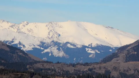Austrian Alps under snow during sunny winter day. Stock Footage 141227185