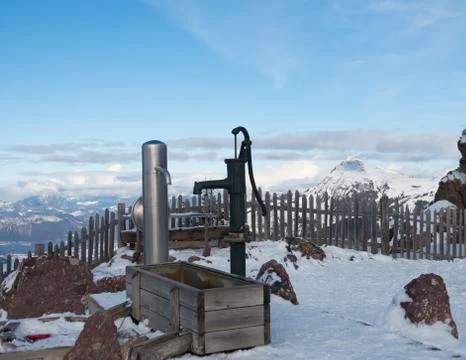 Austrian Alps in winter Stock Photos