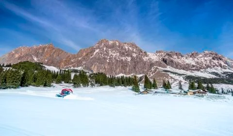 The Austrian Alps in winter Stock Photos