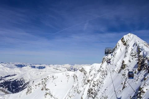 Austrian Alps in winter Stock Photos